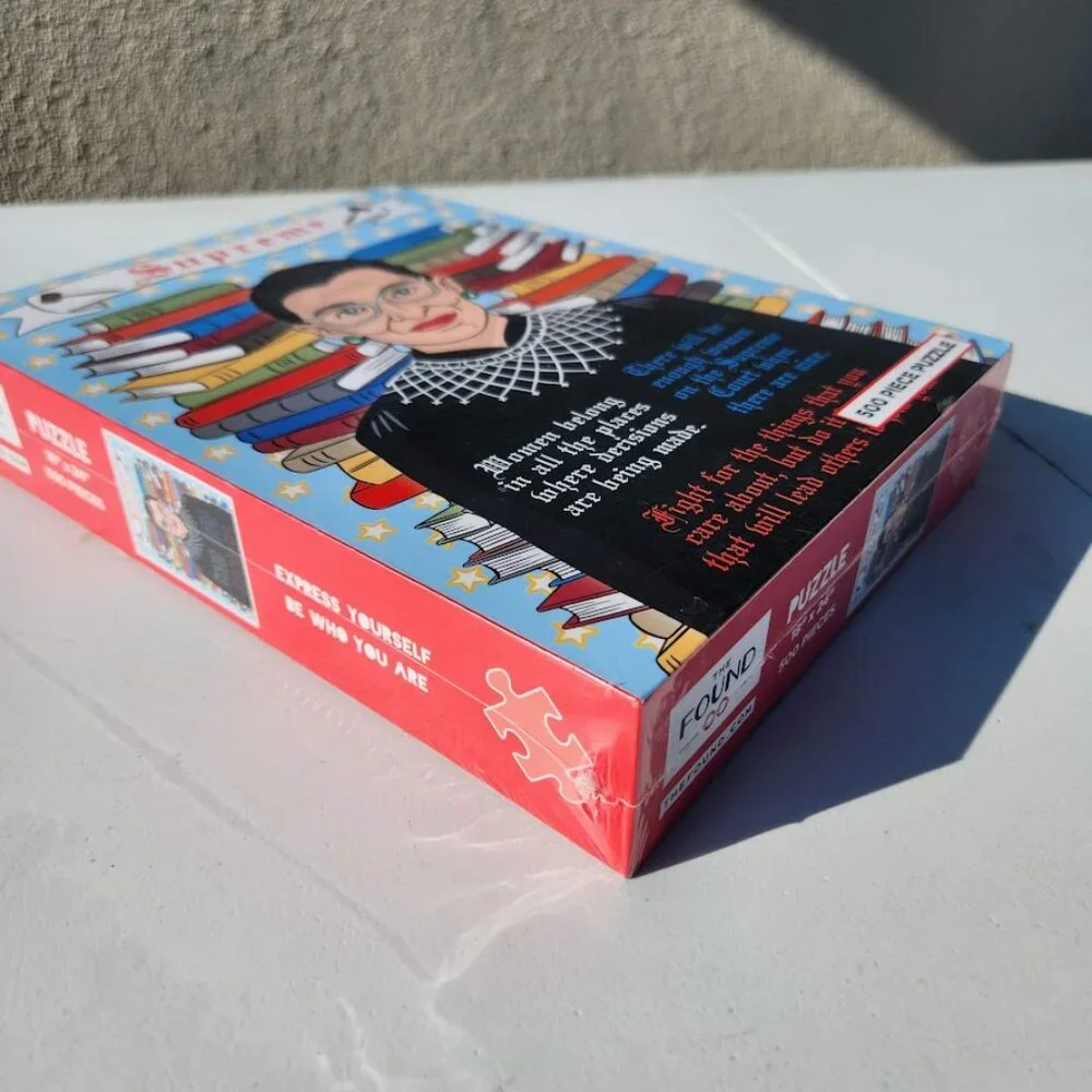 NEW Ruth Bader Ginsburg Jigsaw Puzzle 500 Piece The Found Supreme Court Women RB
